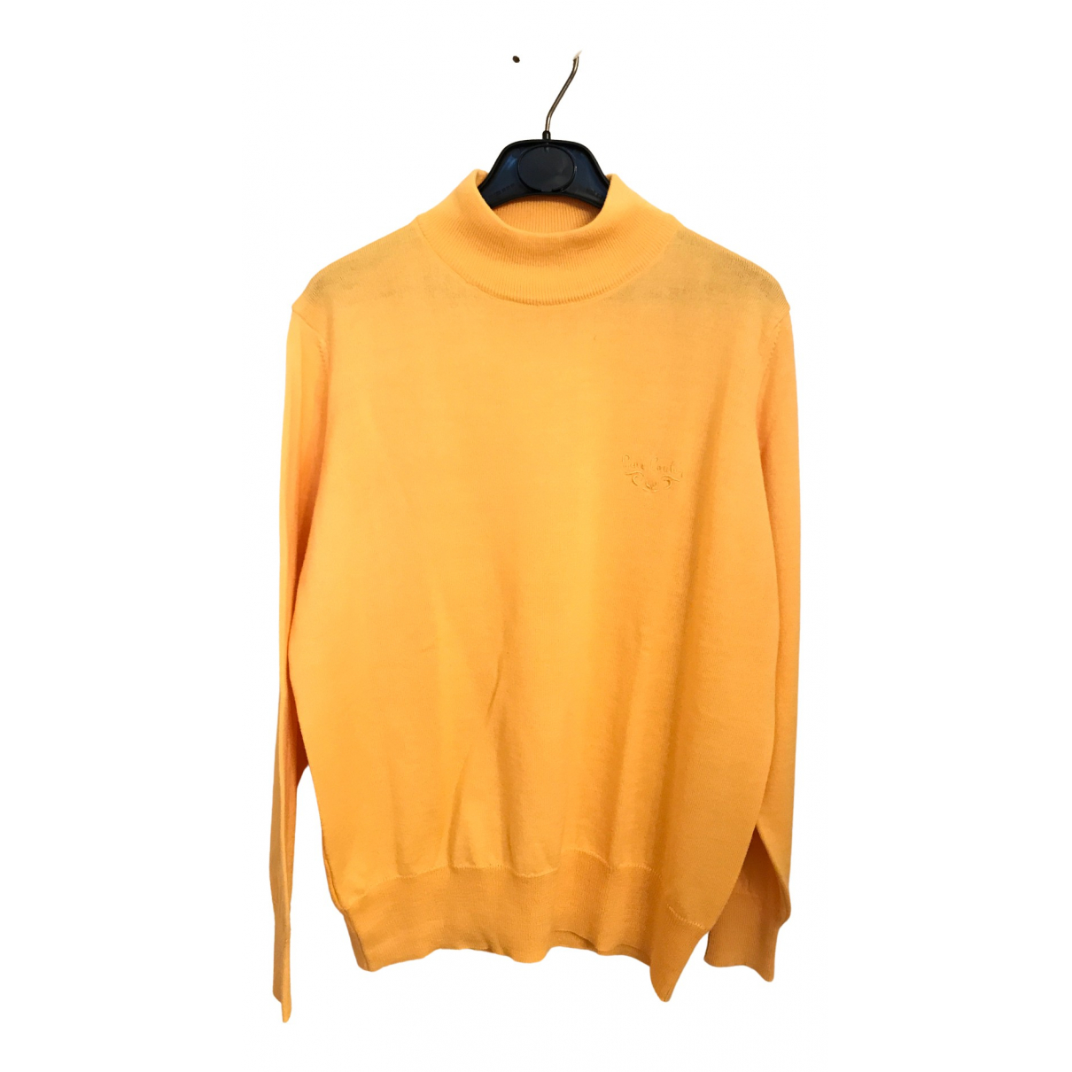 Pierre Cardin - Knitwear Wool Yellow Plain for Female - Second Hand Knitwear, Never Worn